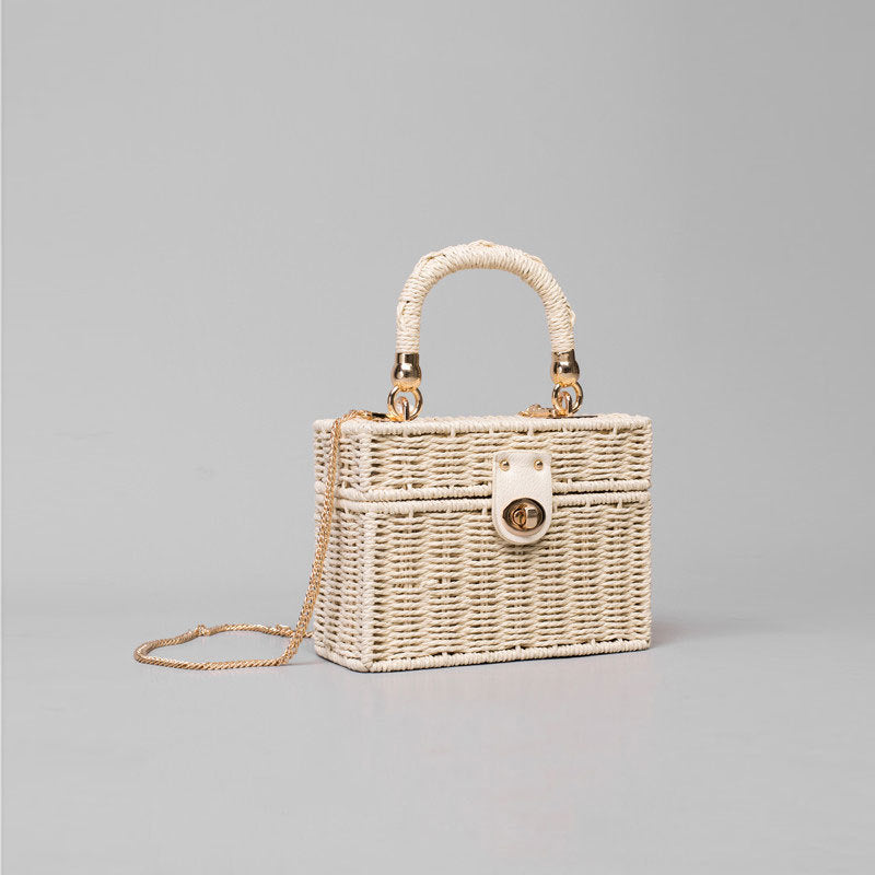 Girls Chain Handmade Rattan Bag - Blue Force Sports
