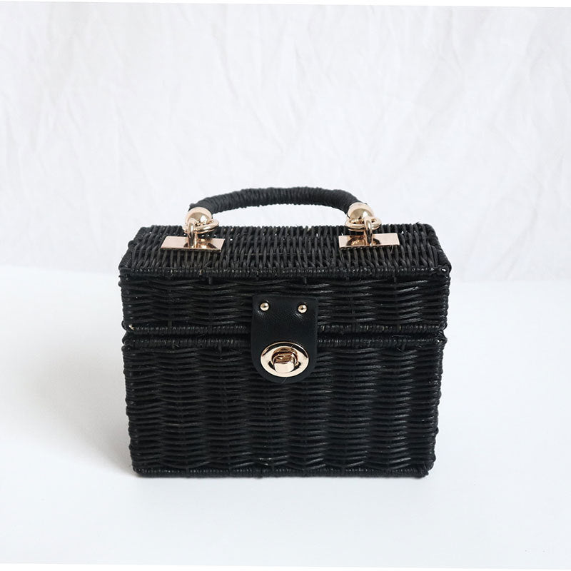 Girls Chain Handmade Rattan Bag - Blue Force Sports