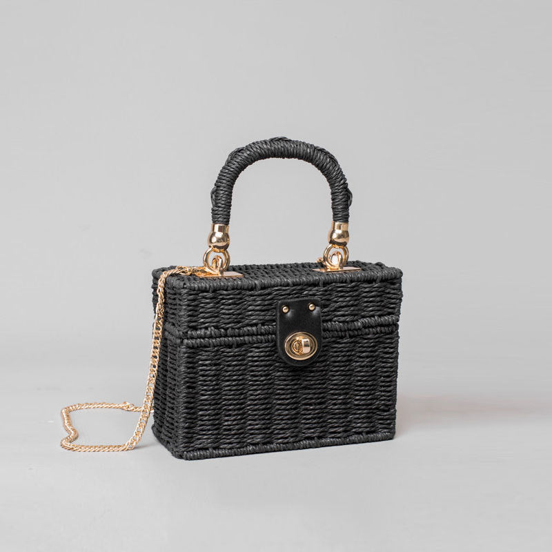 Girls Chain Handmade Rattan Bag - Blue Force Sports