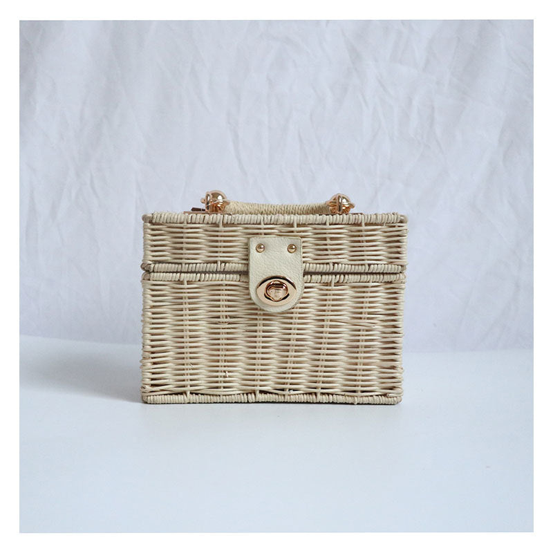 Girls Chain Handmade Rattan Bag - Blue Force Sports