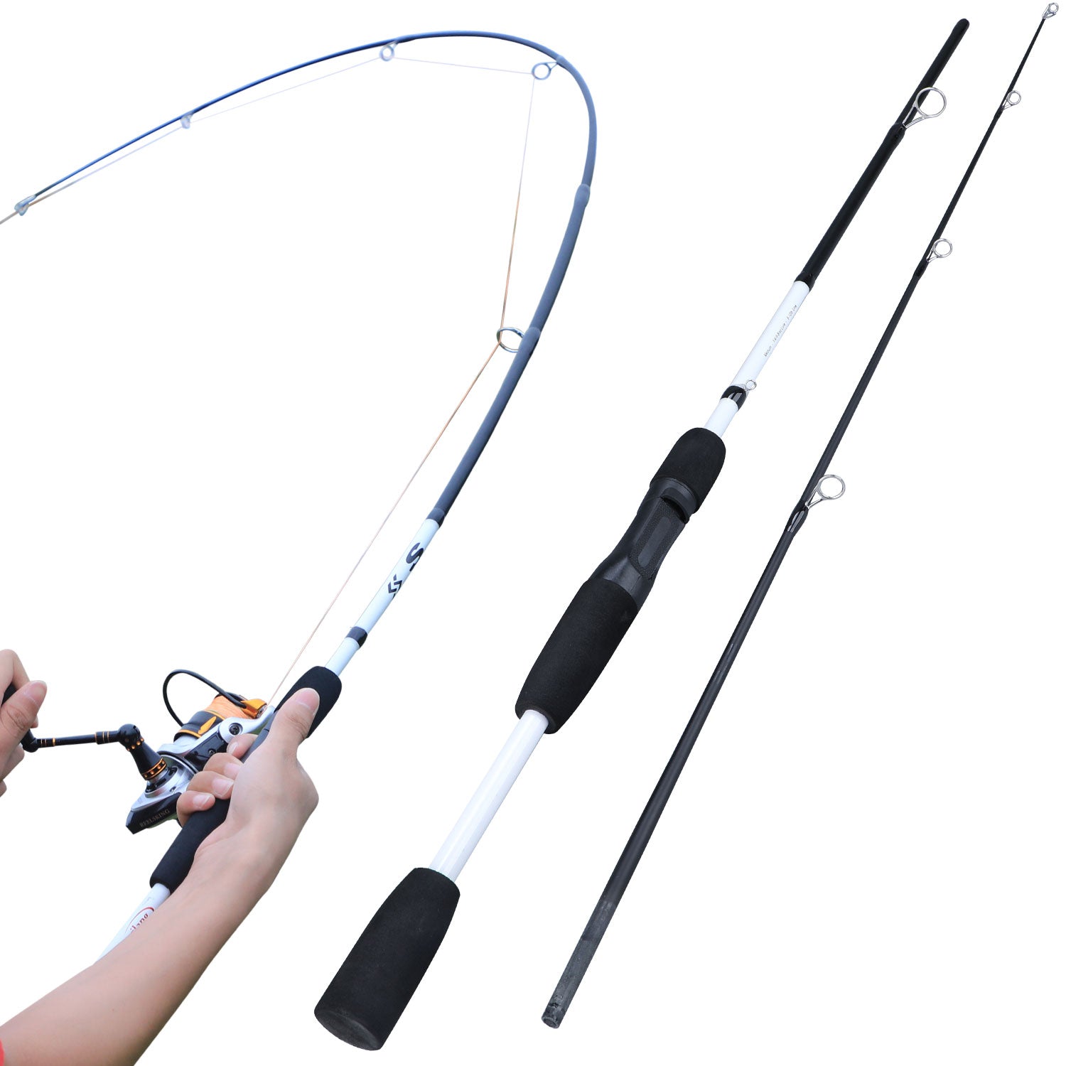 Sougayilang  Sections Carbon Fiber Spinning Casting Fishing - Blue Force Sports
