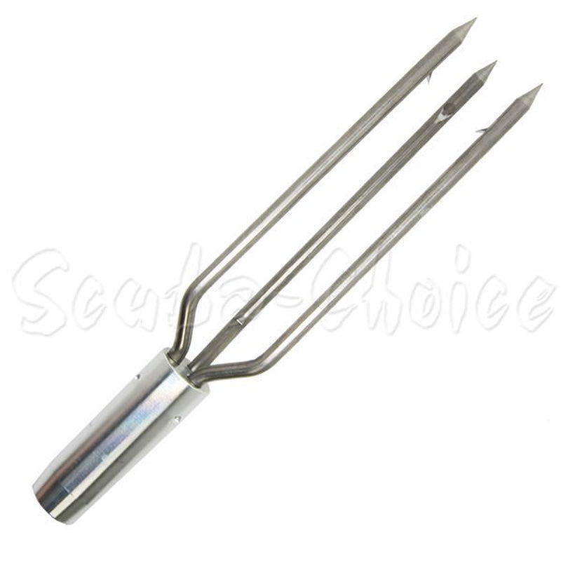Spearfishing Lionfish 6" Pole Spear Tip 3 Prong Head Paralyzer W/ Barbs