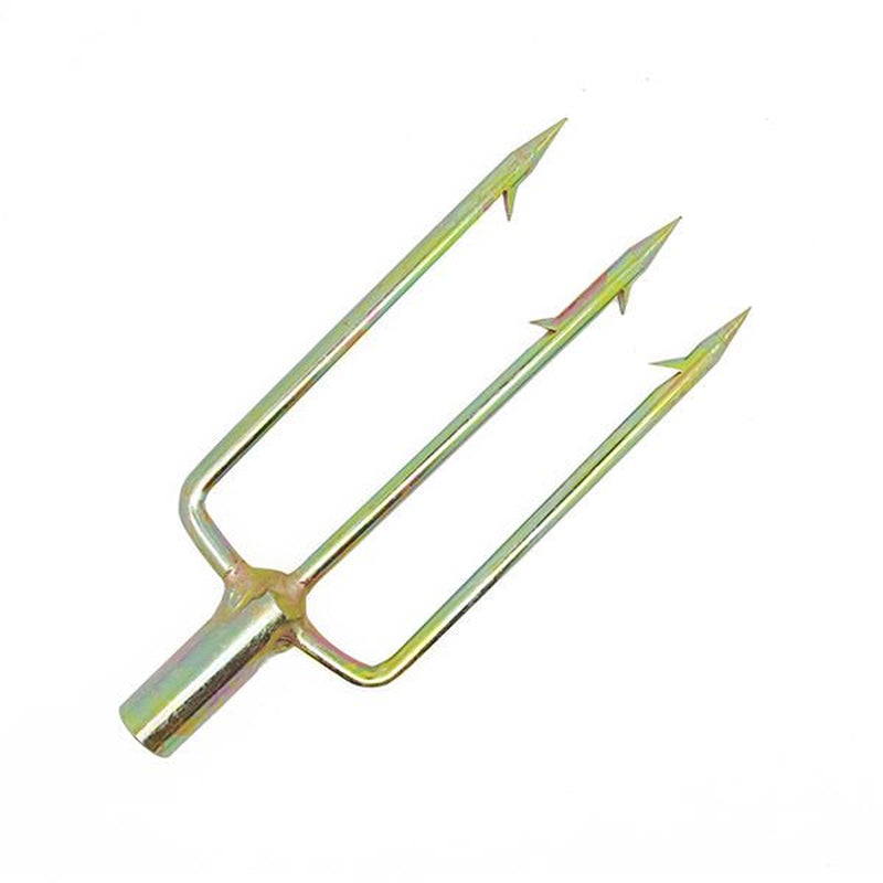 Spearfishing 3 Prong 8Mm Spearhead Fork Harpoon Tip with Barbs