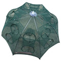 Holes Automatic Fishing Net Shrimp Cage Nylon Foldable Crab Fish Trap Cast Fragarn