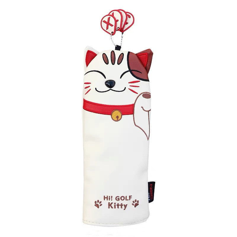 Lucky Cat Golf Wood Club Head Cover - Blue Force Sports