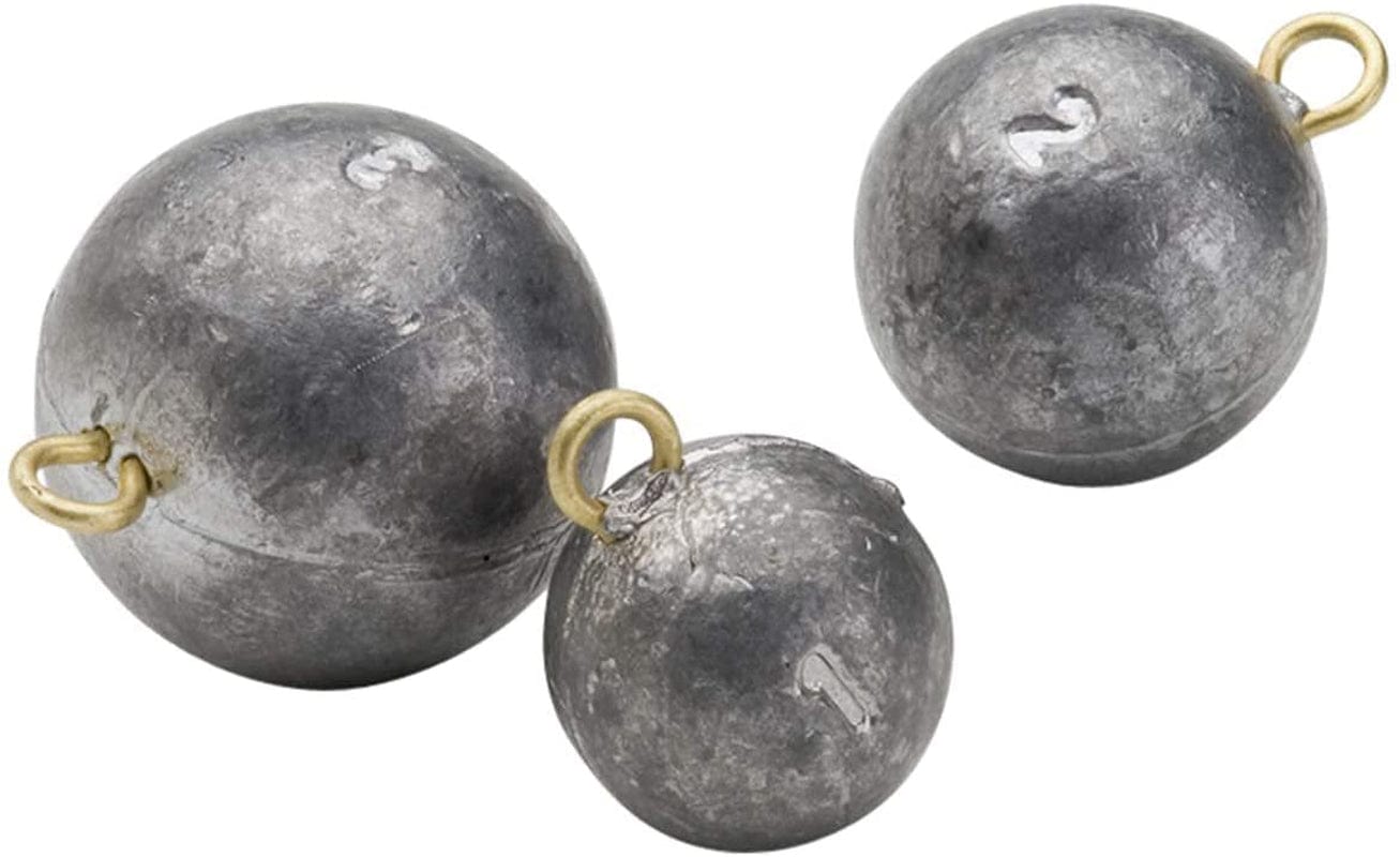 Stellar Cannonball (3 Ounce, 10 Pack) Sinker Fishing Weights, Fishing Sinkers for Saltwater Freshwater Fishing Gear Tackle